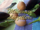 Auberginen mit Olivenöl und Eier