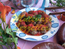 Soujouk albóndigas con tomate y Pegar